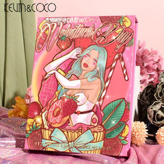 Anime Eyeshadow Plate - 4 Layers Rotating Highlight & Blush