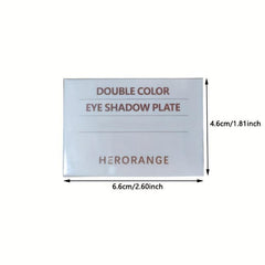 Double Colors Eyeshadow Palette Matte Shimmer Finish Earth Tone Waterproof