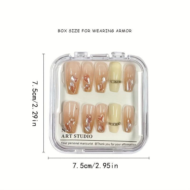 Clear Press On Nail Storage Box Empty Organizer Case