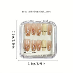Clear Press On Nail Storage Box Empty Organizer Case