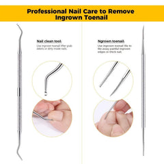 Nail Clippers Set 4 Pcs Toenail Clippers Pliers Ingrown Nails Nail Files