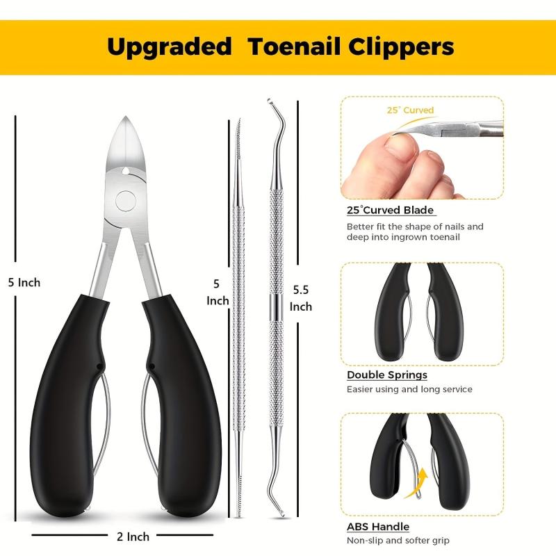 Nail Clippers Set 4 Pcs Toenail Clippers Pliers Ingrown Nails Nail Files