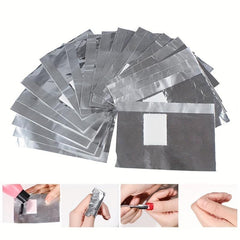 100Pcs Aluminium Foil Remover Wraps Nail Soak Off Acrylic Gel Polish Removal