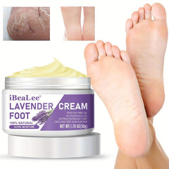 Lavender Foot Cream for Dry Cracked Feet - Nourishing Foot Moisturizer