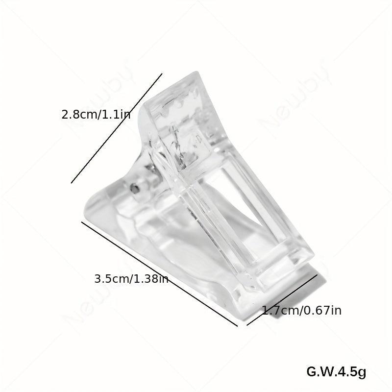 Colorful Nail Art Clips Gel Polish Extension Tips Plastic Clamps