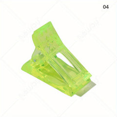 Colorful Nail Art Clips Gel Polish Extension Tips Plastic Clamps