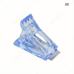 Colorful Nail Art Clips Gel Polish Extension Tips Plastic Clamps