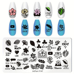 Stainless Steel Nail Stamping Plates Image Stamp Template Nails Printing Tool