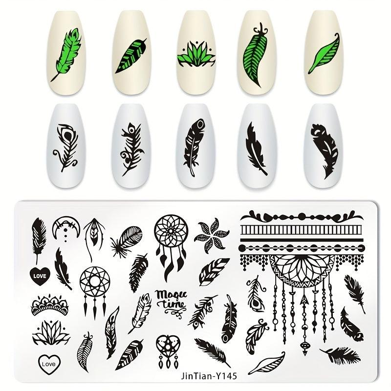 Stainless Steel Nail Stamping Plates Image Stamp Template Nails Printing Tool