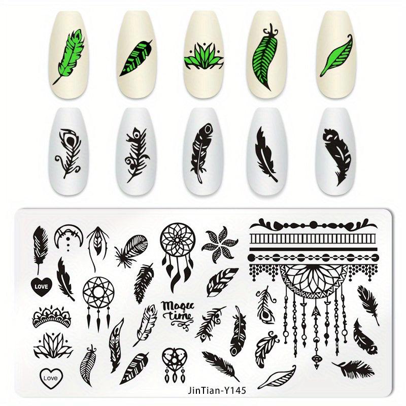 Stainless Steel Nail Stamping Plates Image Stamp Template Nails Printing Tool