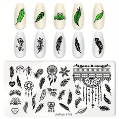 Stainless Steel Nail Stamping Plates Image Stamp Template Nails Printing Tool