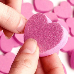 10 Pcs Mini Heart Shape Nail File Sponge Nail Art Tools For Girls