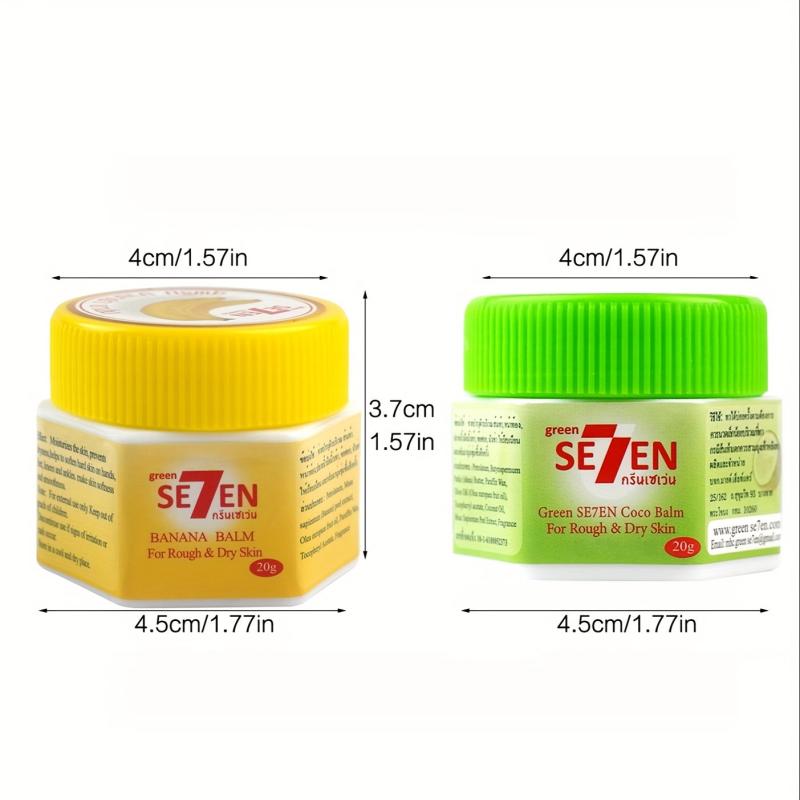 Moisturizing Coconut Banana Foot Cream for Dry Skin, 4pcs