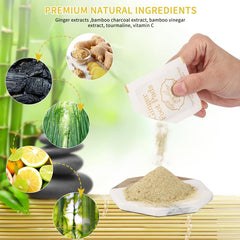 30 pcs Natural Ginger Foot Pads for Deep Cleansing Foot Care