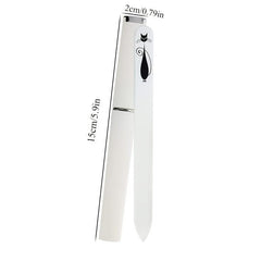 Crystal Glass Nail File with Case for Women