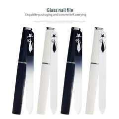 Crystal Glass Nail File with Case for Women