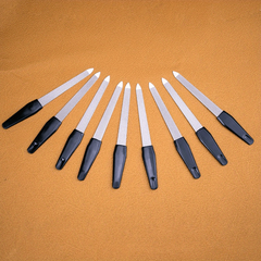 Double Sided Stainless Steel Nail File with Plastic Handle