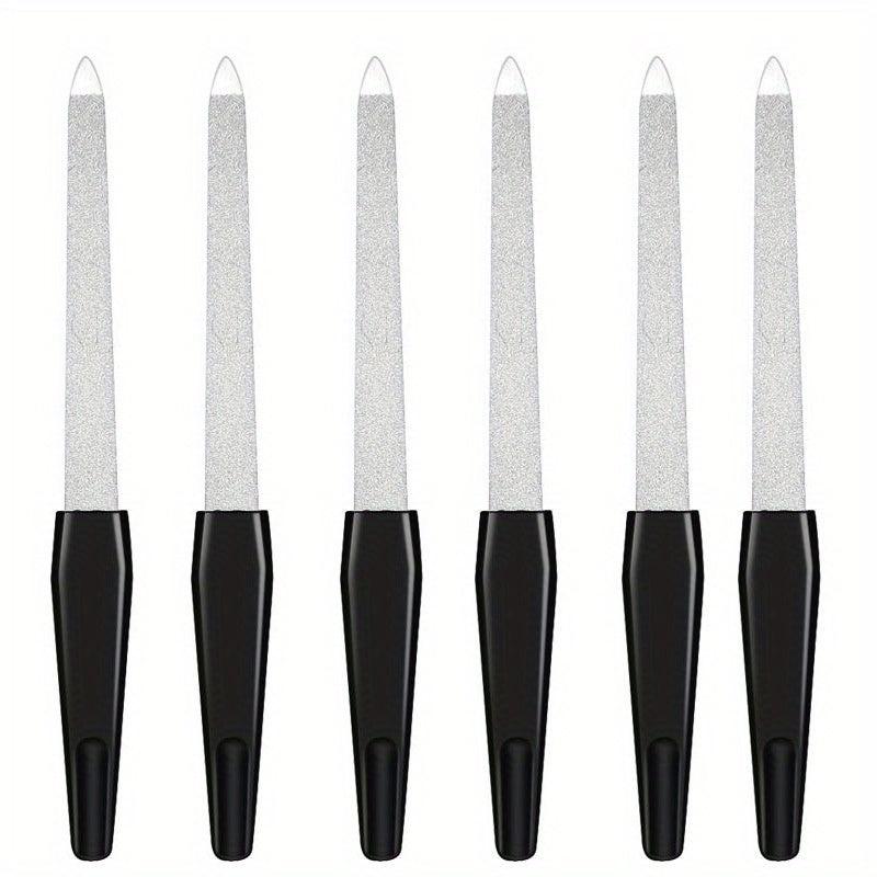 Double Sided Stainless Steel Nail File with Plastic Handle