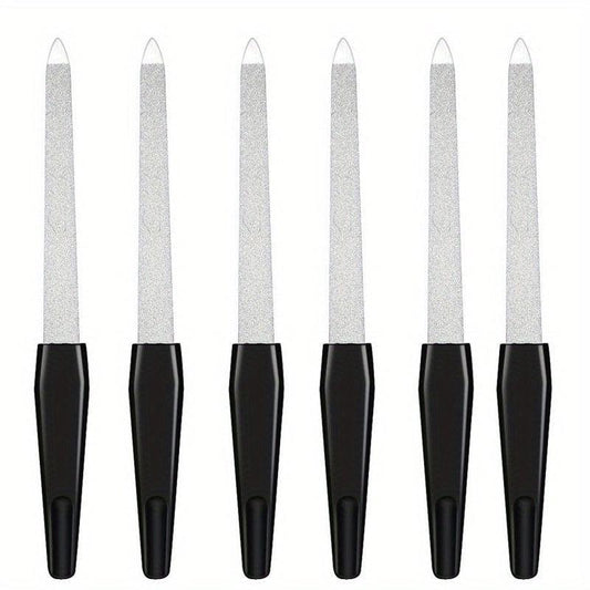 Double Sided Stainless Steel Nail File with Plastic Handle