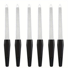 Double Sided Stainless Steel Nail File with Plastic Handle