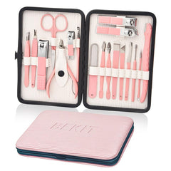 Professional Manicure Set 18 in 1 Stainless Steel Pedicure Kit
