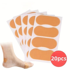 20pcs Anti wear Heel Sticker For Boots Reduce Friction Pain Invisible Stick
