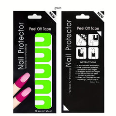 10pcs Nail Polish Protector Spill Proof Stickers Peel Off Nail Guards for DIY