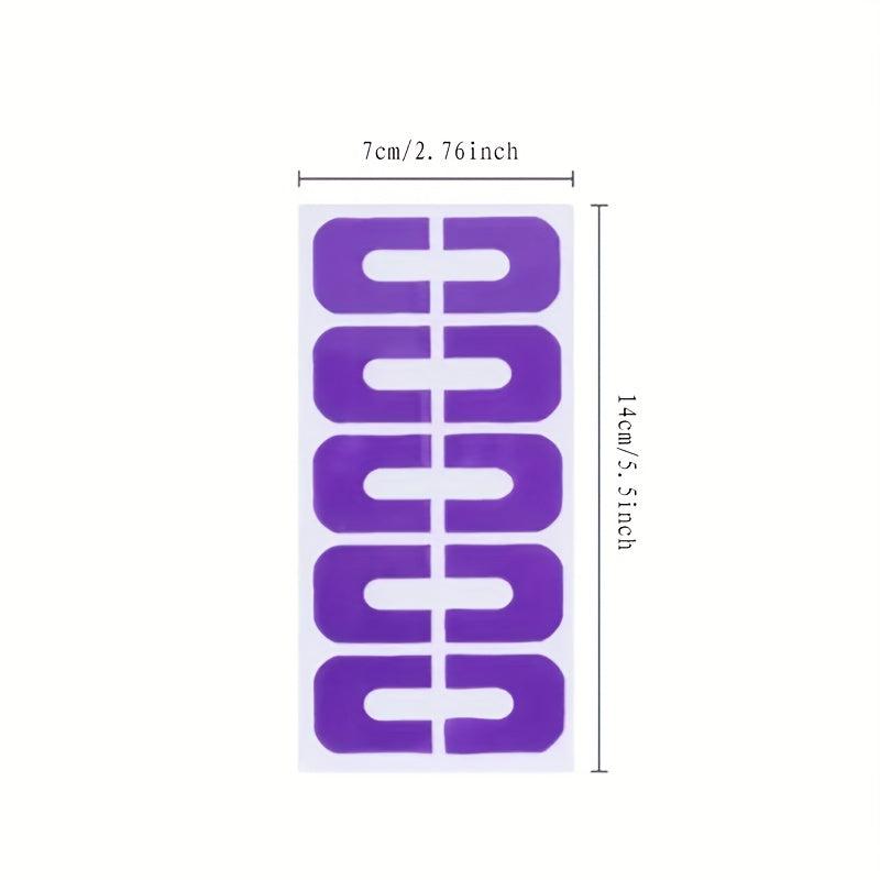 10pcs Nail Polish Protector Spill Proof Stickers Peel Off Nail Guards for DIY