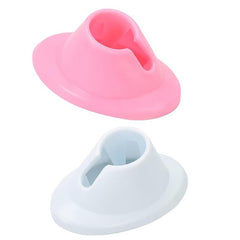 4 Pcs Pink Nail Polish Stand Holder Spill-proof for Home Salon Schools