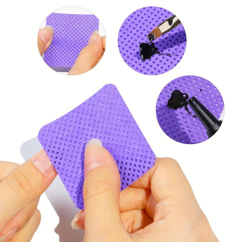 Non-Lint Nail Wipes for Eyelash Extensions - Gentle on Nails
