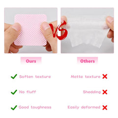 Lint Nail Wipes for Eyelash Extensions, 100 Pack