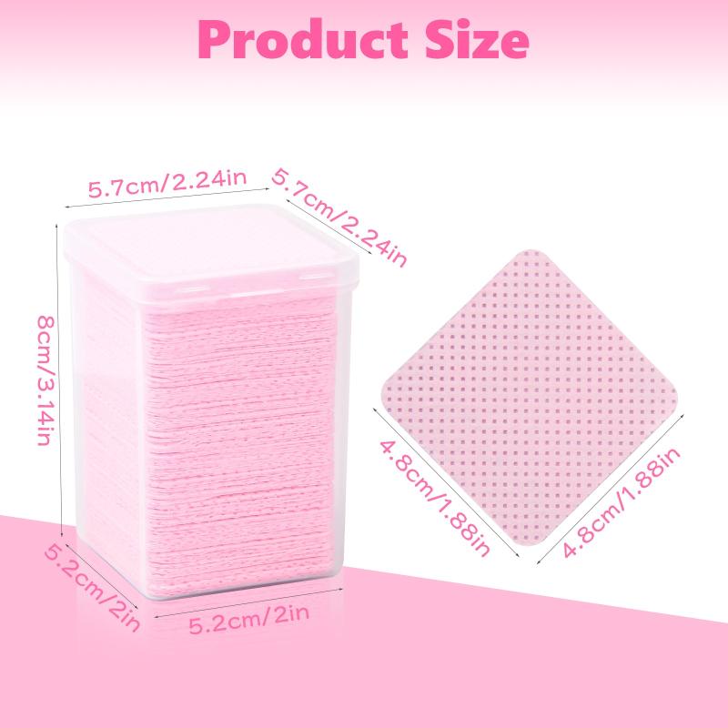 Lint Nail Wipes for Eyelash Extensions, 100 Pack