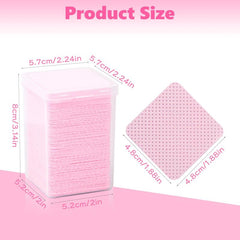 Lint Nail Wipes for Eyelash Extensions, 100 Pack