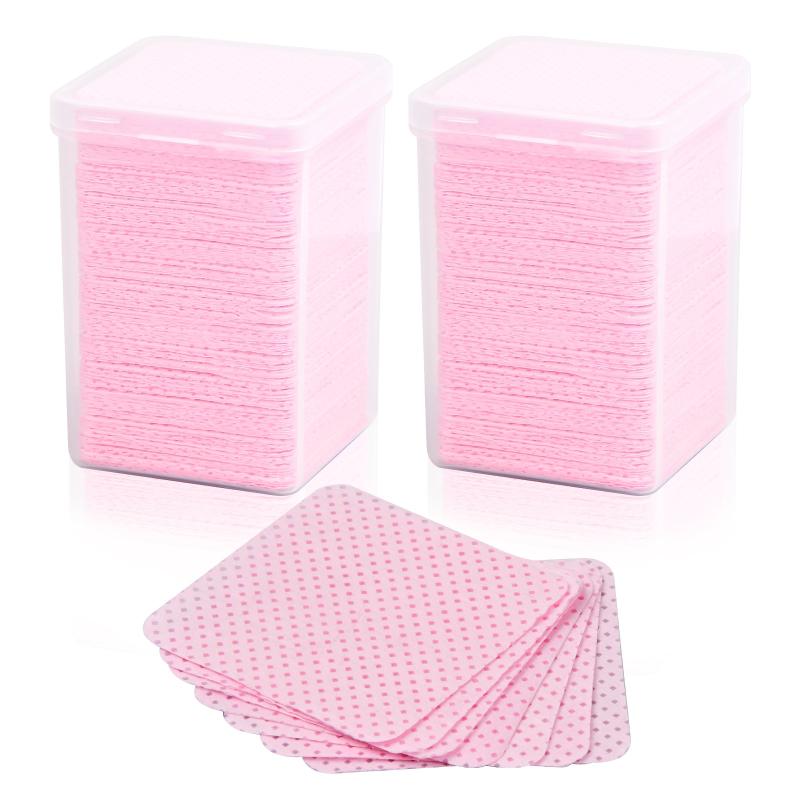 Lint Nail Wipes for Eyelash Extensions, 100 Pack
