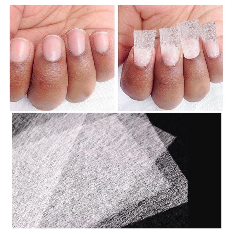 20pcs Glass Fiber Sheet Set Manicure Extension Fiber Silk Nail Anti-cracking