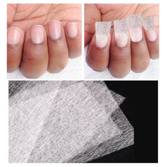 20pcs Glass Fiber Sheet Set Manicure Extension Fiber Silk Nail Anti-cracking