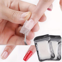 20pcs Glass Fiber Sheet Set Manicure Extension Fiber Silk Nail Anti-cracking