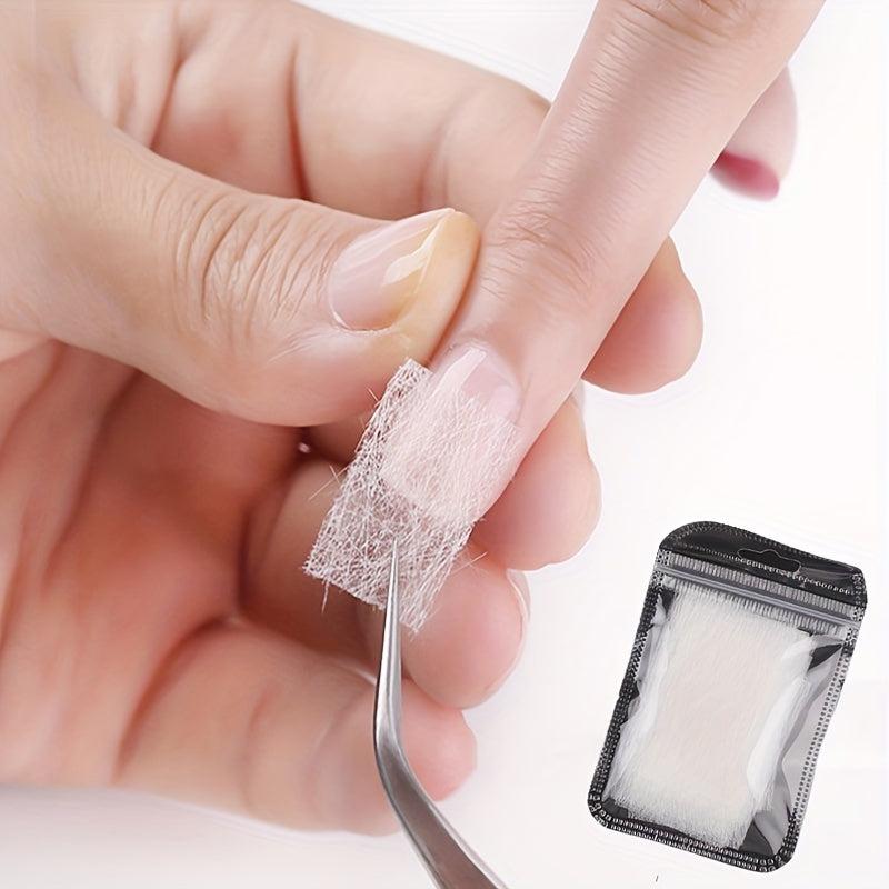 20pcs Glass Fiber Sheet Set Manicure Extension Fiber Silk Nail Anti-cracking