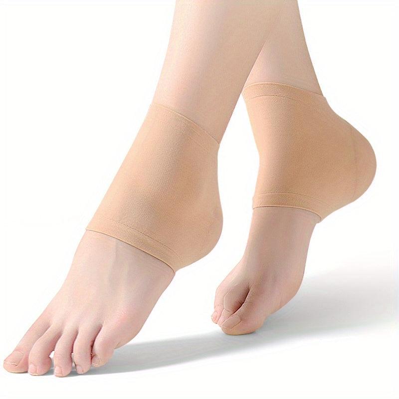 2 Pcs Moisturizing Silicone Heel Socks for Cracked Heels