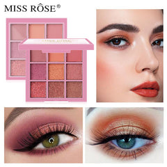 Pearly 8 Colors Matte Eyeshadow Palette Natural Waterproof Pigment