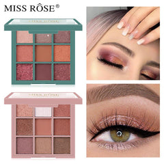 Pearly 8 Colors Matte Eyeshadow Palette Natural Waterproof Pigment