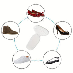 2pcs Soft Silicone High Heel Grips Arch Support Insoles Foot Heel Protector