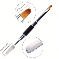 Dual Ended Poly Gel Brush & Picker 2 IN 1 Nail Brush And Spatula