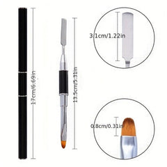 Dual Ended Poly Gel Brush & Picker 2 IN 1 Nail Brush And Spatula