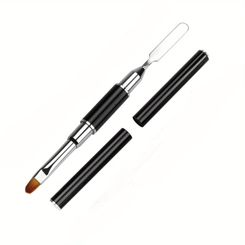 Dual Ended Poly Gel Brush & Picker 2 IN 1 Nail Brush And Spatula
