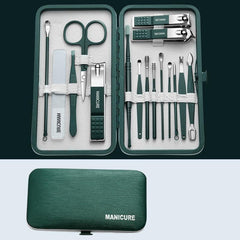 Stainless Steel Nail Clipper Pedicure Kit 8-18 Pcs Nail Care Tools