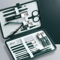 Stainless Steel Nail Clipper Pedicure Kit 8-18 Pcs Nail Care Tools