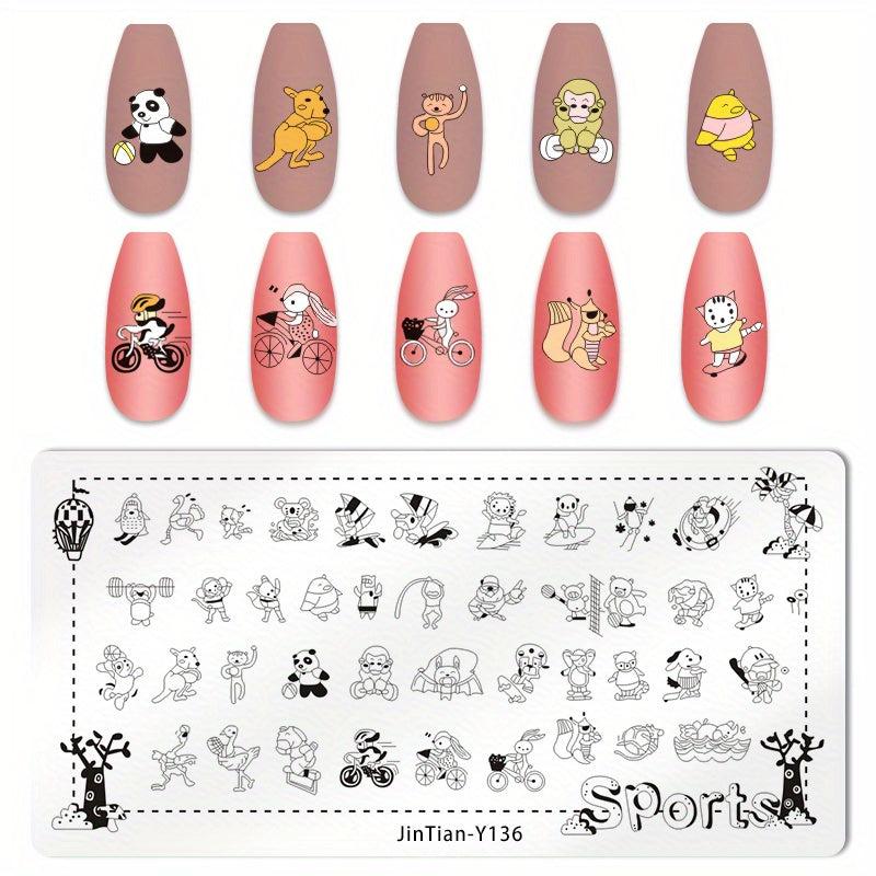 Nail Stamping Plates Shapes Image Stamp Template Nails Printing Tool