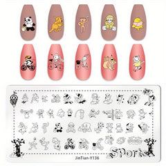 Nail Stamping Plates Shapes Image Stamp Template Nails Printing Tool