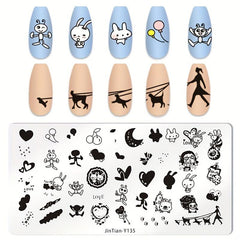 Nail Stamping Plates Shapes Image Stamp Template Nails Printing Tool